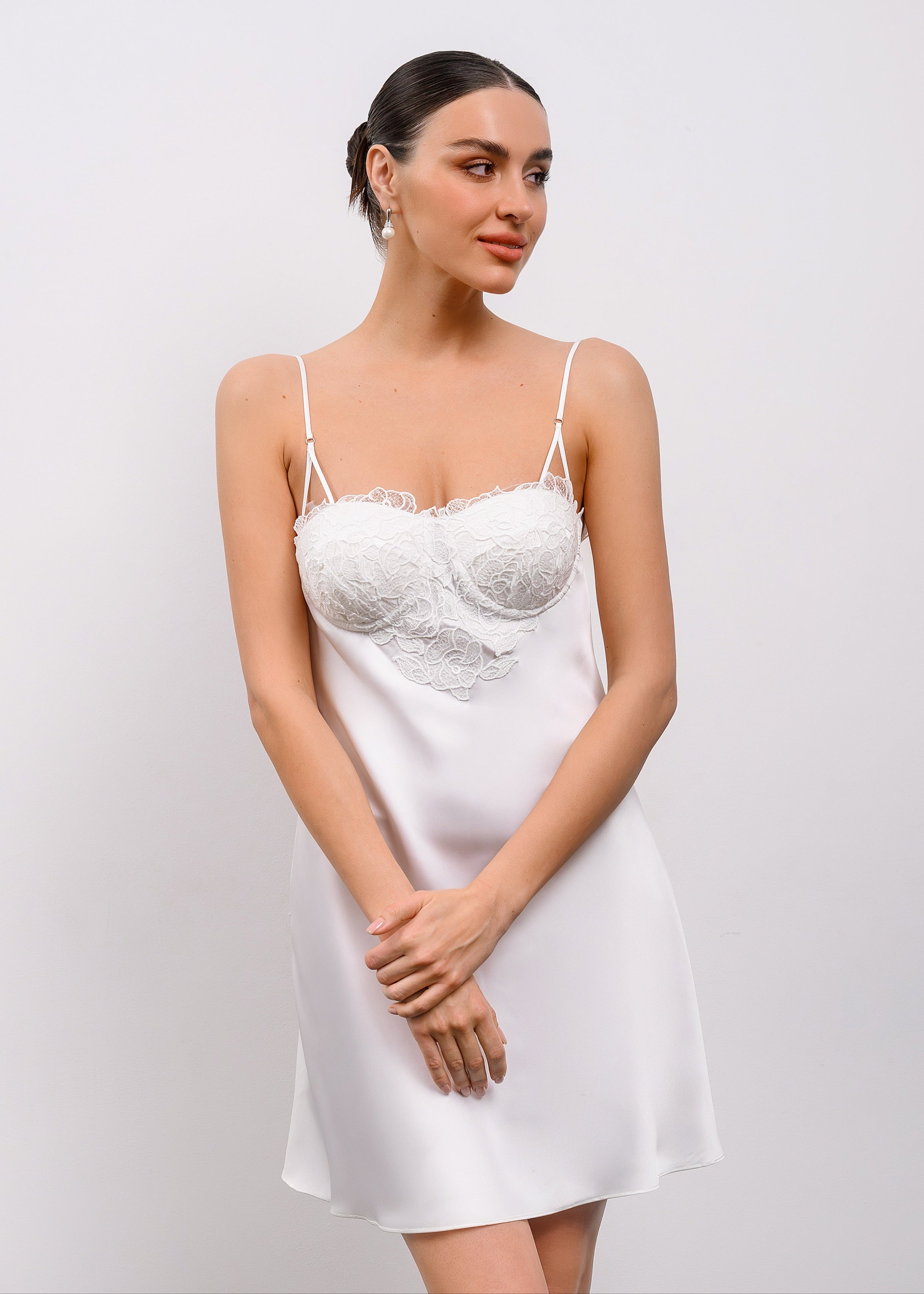 Paola short slip dress