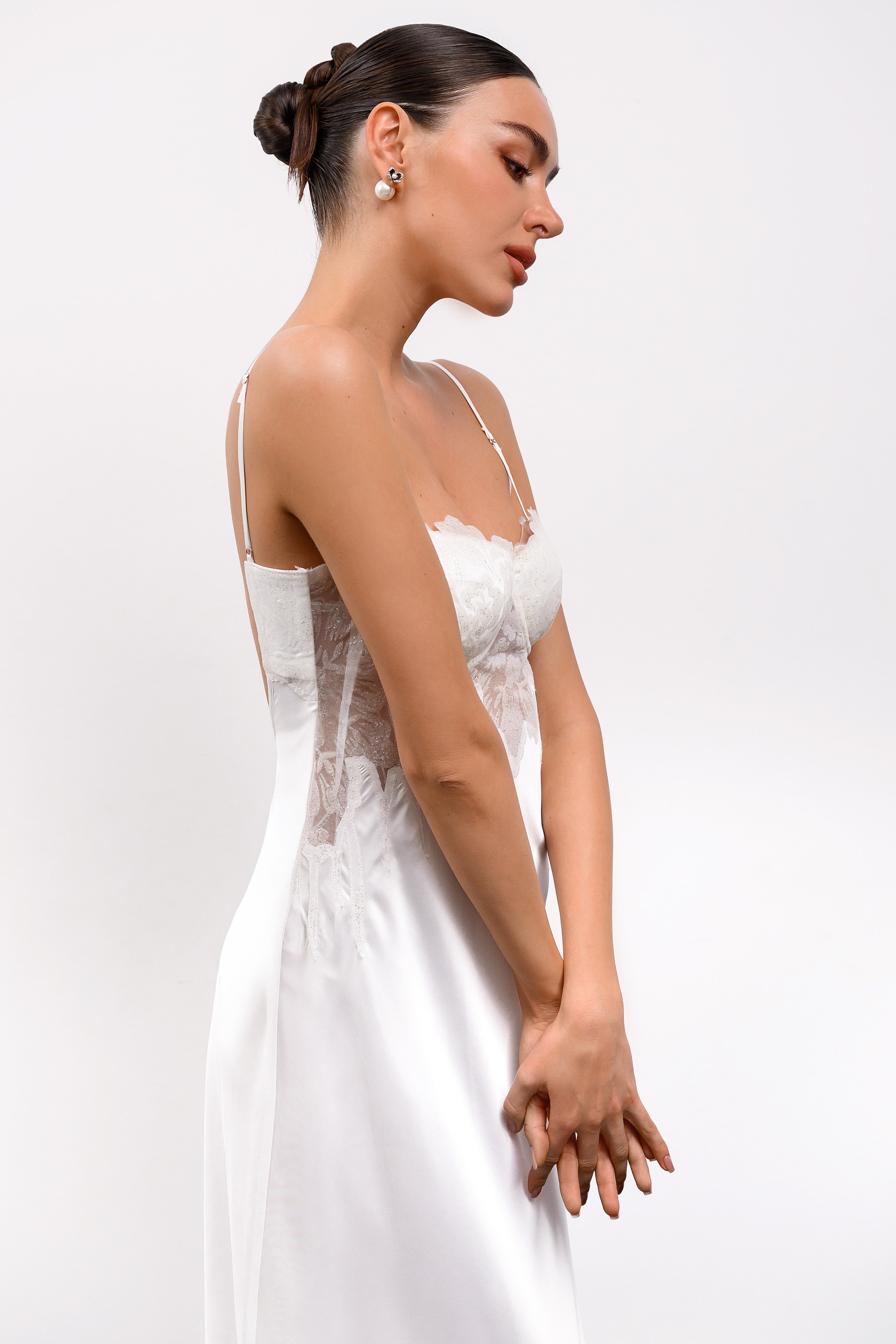 Santa long Slip dress