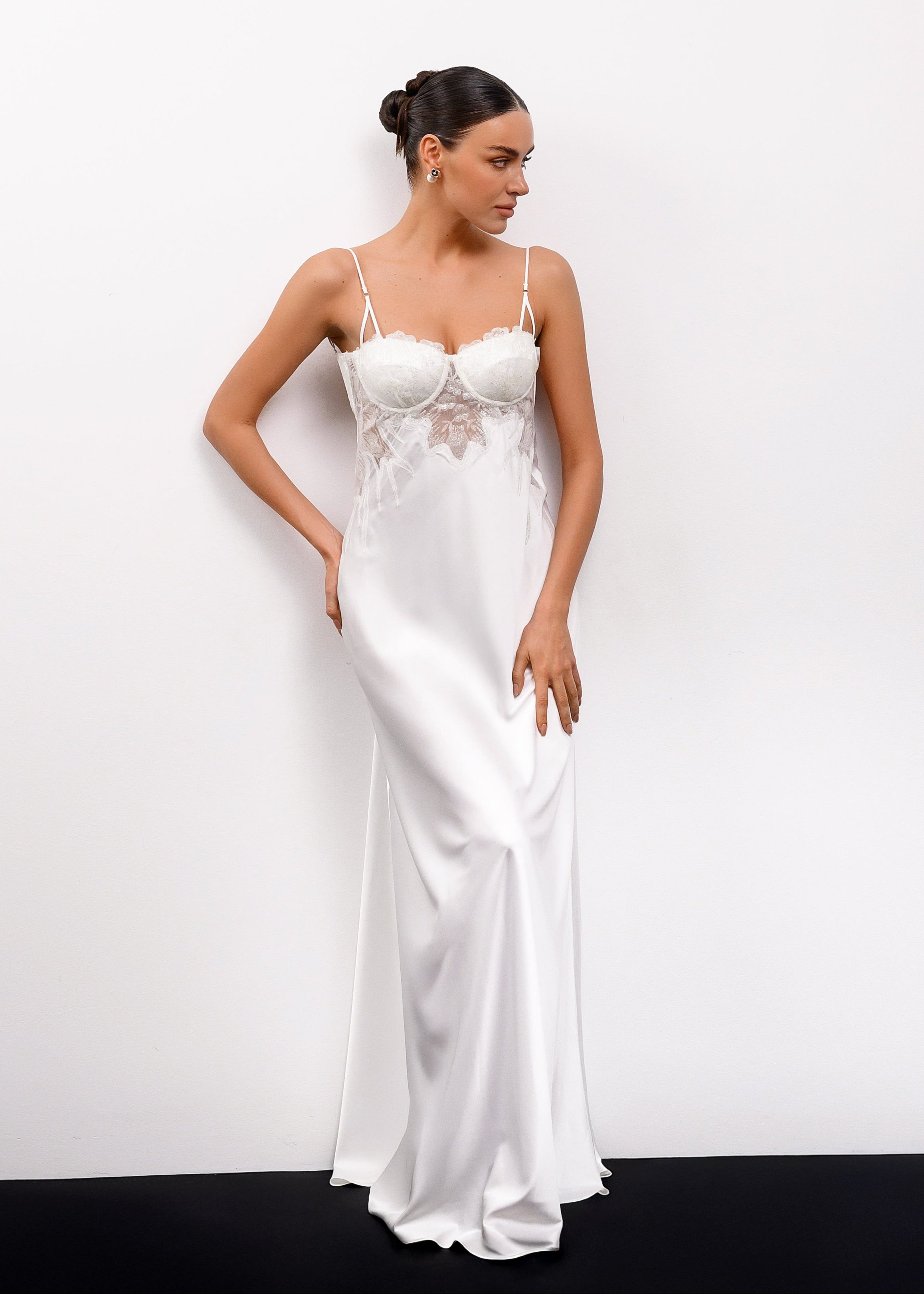 Santa long Slip dress