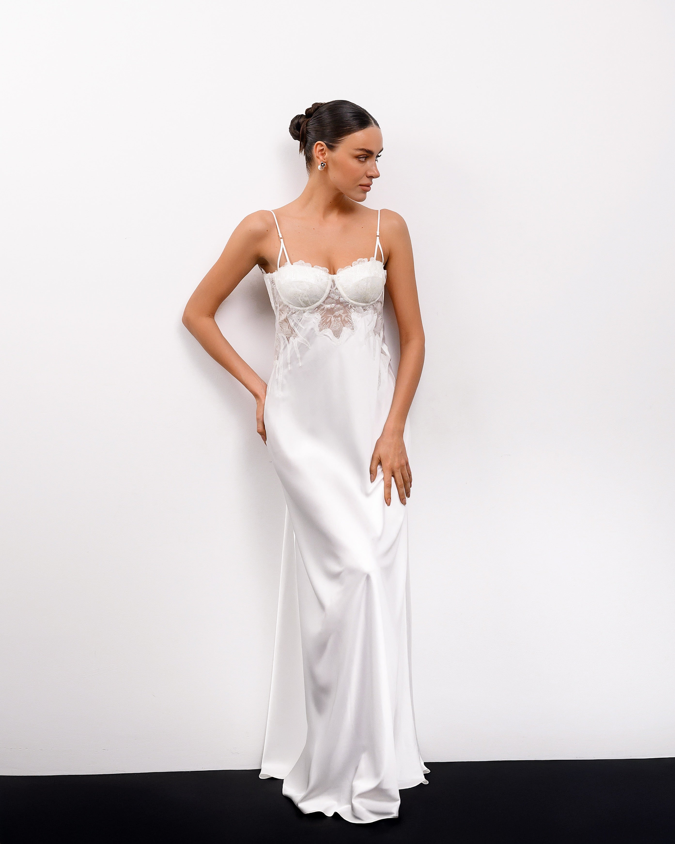 Santa long Slip dress